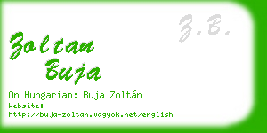 zoltan buja business card